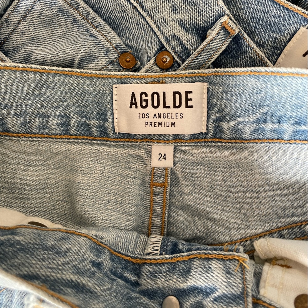 Agolde Riley High Rise Straight Crop - Picture 5 of 5